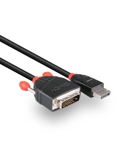 41492 adaptador de cable de vídeo 3 m DVI-D DisplayPort Negro
