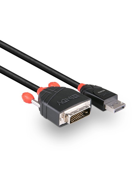 41492 adaptador de cable de vídeo 3 m DVI-D DisplayPort Negro