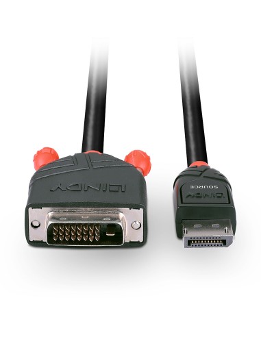 41492 adaptador de cable de vídeo 3 m DVI-D DisplayPort Negro