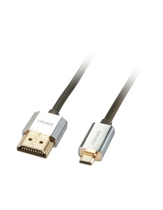 41680 cable HDMI 0,5 m HDMI tipo A (Estándar) HDMI tipo D (Micro) Negro, Plata