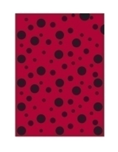 BOLSA DISFRAZ 56x70 IMPRESA TOPOS NEGRO - Pack de 25 unidades