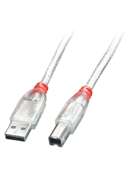 41754 cable USB 3 m USB 2.0 USB A USB B Transparente