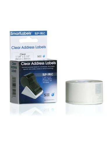 SLP-2RLC Translúcido, Blanco Etiqueta para impresora autoadhesiva