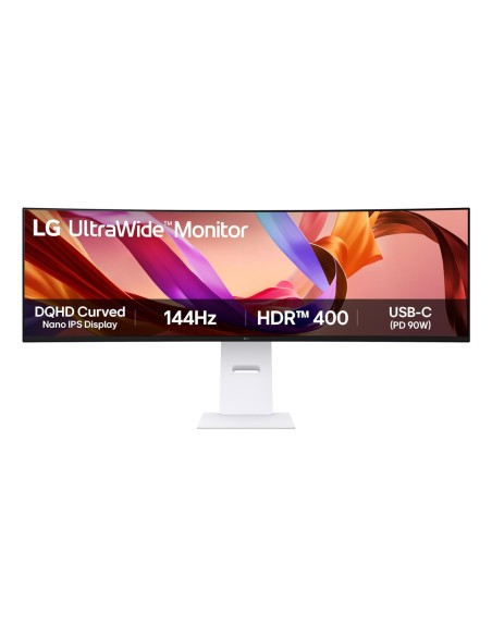 49U950A-W pantalla para PC 124,5 cm (49") 5120 x 1440 Pixeles Dual QHD LED Negro, Blanco