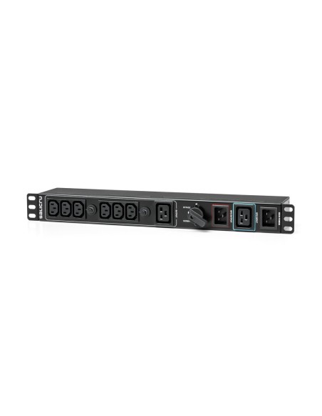 BM-R 16 A unidad de distribución de energía (PDU) 7 salidas AC Negro