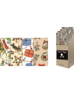 Exp rollos papel regalo reciclado busquets navidad 70x100cm