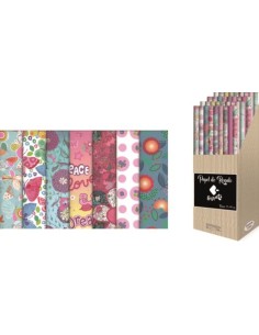 Exp 50 rollos papel regalo busquets kraft todo ano 70x100cm