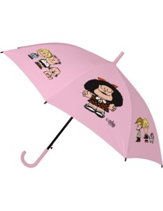 PARAGUAS AUTOMATICO GRANDE MAFALDA Y SUS AMIGOS 102CM DIAME