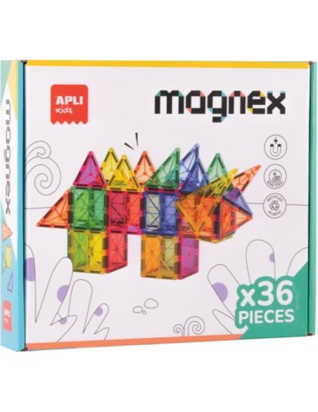 Juego de construccion magnetico 36 piezas magnex