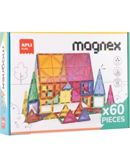 Juego de construccion magnetico 60 piezas magnex