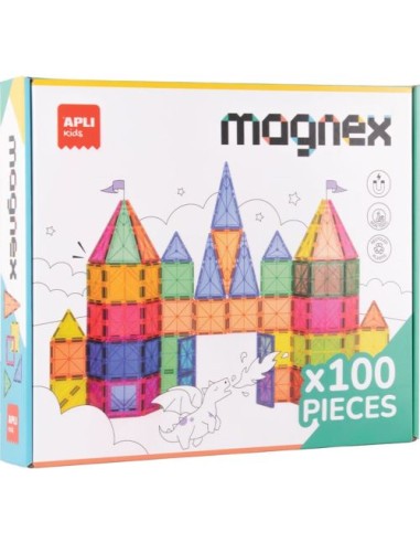 Juego de construccion magnetico 100 piezas magnex
