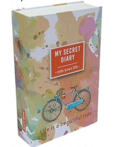Caja fuerte con combinacion y forma de libro ride your life