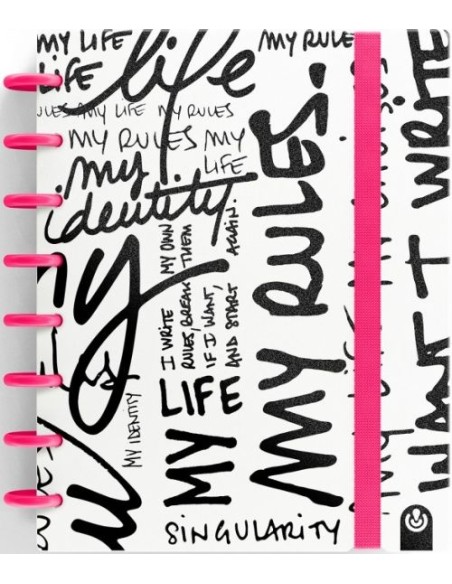CUADERNO INGENIOX A5 80H CUADRICULA MY LIFE ROSA CUADERNO INGENIOX A5 80H CUADRICULA MY LIFE ROSA