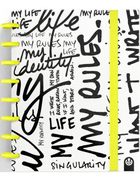 CUADERNO INGENIOX A5 80H CUADRICULA MY LIFE AMARILLO CUADERNO INGENIOX A5 80H CUADRICULA MY LIFE AMARILLO