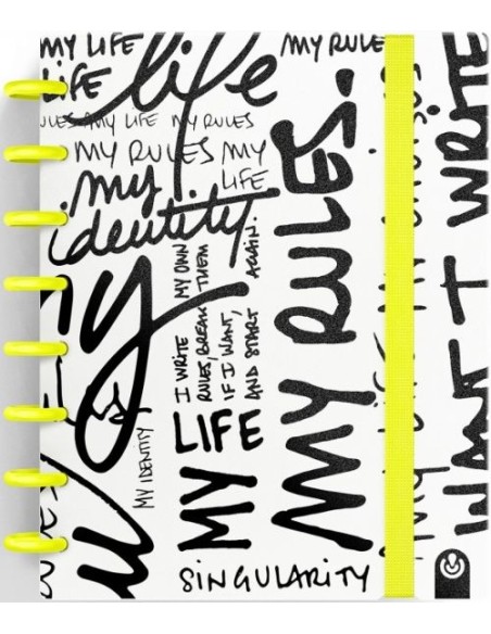 CUADERNO INGENIOX A5 80H RAYAS MY LIFE AMARILLO CUADERNO INGENIOX A5 80H RAYAS MY LIFE AMARILLO