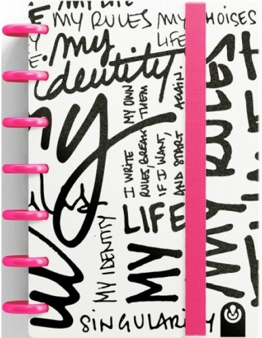 CUADERNO INGENIOX MINI 80H DOTS MY LIFE ROSA