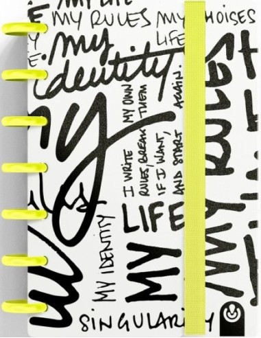 CUADERNO INGENIOX MINI 80H DOTS MY LIFE AMARILLO