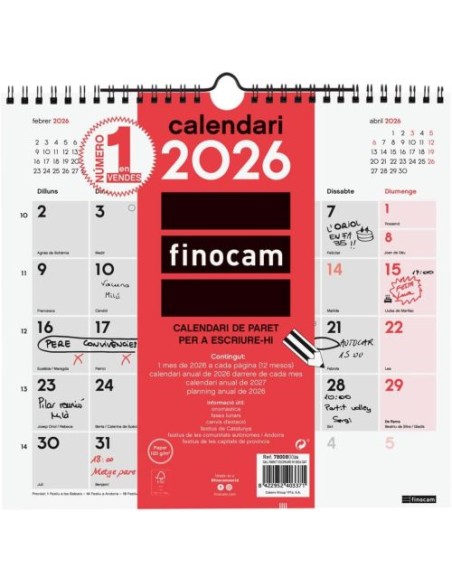 CAT CALENDARIO PARED 2026 ESCRIBIR M CATALAN