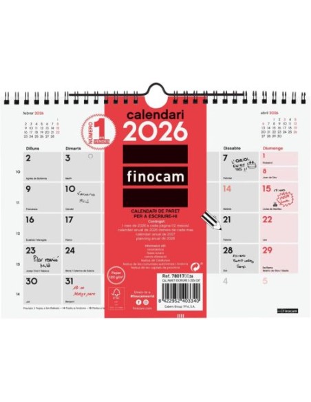 CAT CALENDARIO PARED 2026 ESCRIBIR S CATALAN