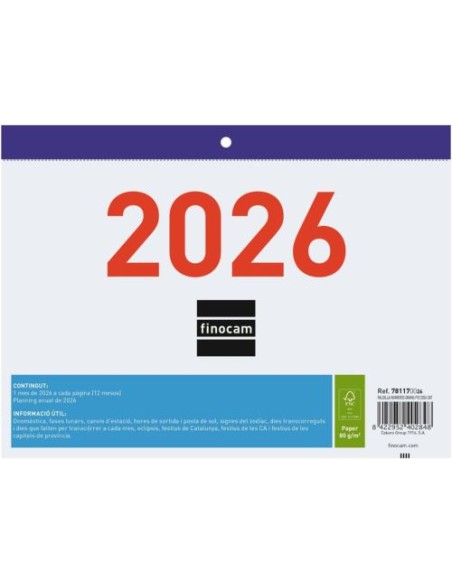 CAT FALDILLA NUMEROS GRANDES 2026 F92 21X15 CATALAN