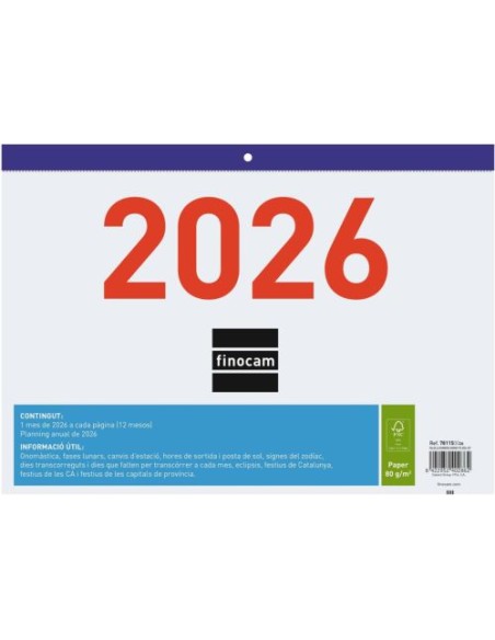 CAT FALDILLA NUMEROS GRANDES 2026 F93 30X21 CATALAN