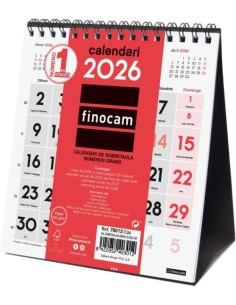 CAT CALENDARIO SOBREMESA 2026 NUMEROS GRANDES XS CATALAN