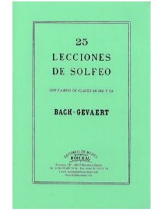 25 lecciones solfeo con cambio claves de Sol y Fa