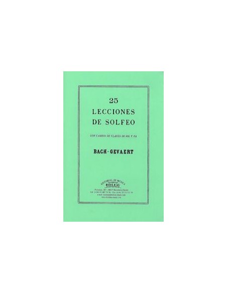 25 lecciones solfeo con cambio claves de Sol y Fa