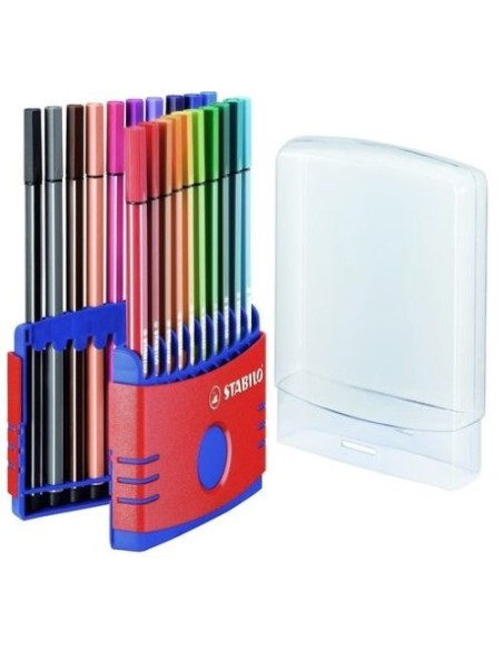 ESTUCHE 20 COLORES SURTIDOS COLORPARADE STABILO PEN 68