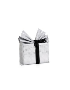 PAPEL REGALO COLIBRI 30x30 BLANCO C/PUNT