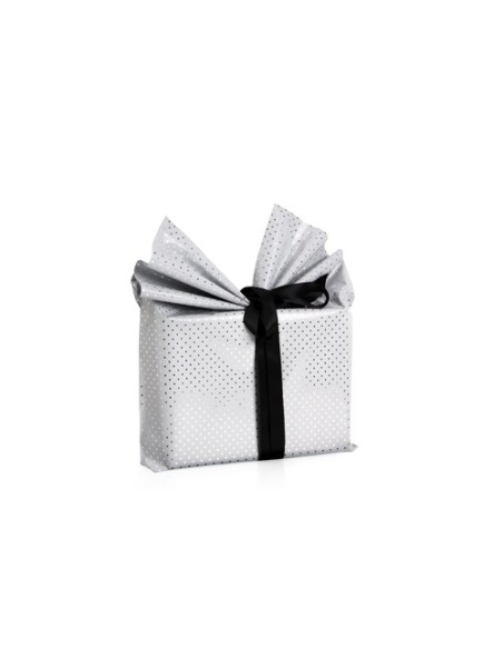 PAPEL REGALO COLIBRI 30x30 BLANCO C/PUNT