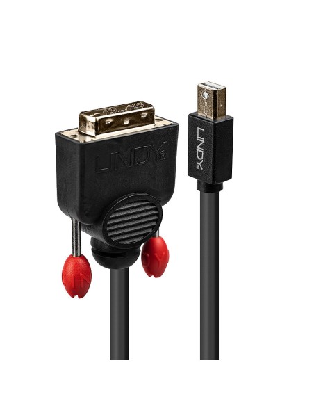 41952 adaptador de cable de vídeo 2 m Mini DisplayPort DVI-D Negro
