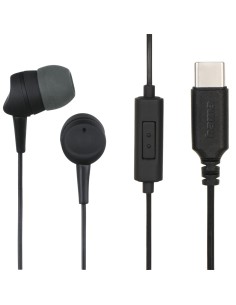 00184192 auricular y casco Auriculares Alámbrico Dentro de oído Llamadas/Música USB Tipo C Negro, Gris Oscuro