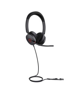 UH48 Dual Teams USB-C/A Auriculares Alámbrico Diadema Llamadas/Música USB Type-C / USB Type-A Negro