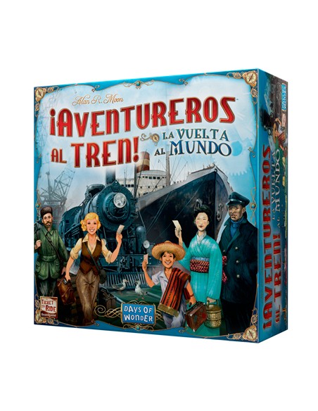 DW720826 juego de tablero ¡Aventureros al Tren! La Vuelta al Mundo Juego de mesa Estrategia