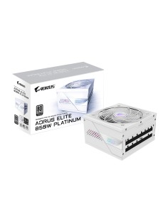 AORUS ELITE P850W ICE Fuente de Alimentación - PCIe 5.0, 80 PLUS Platinum, Diseño completamente modular, Ventilador de 120 mm, C