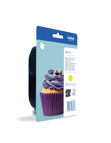 LC123YBP cartucho de tinta 1 pieza(s) Original Amarillo