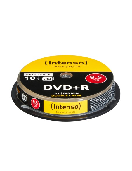 1x10 DVD+R 8.5GB 8x Double Layer printable 8,5 GB DVD+R DL 10 pieza(s)