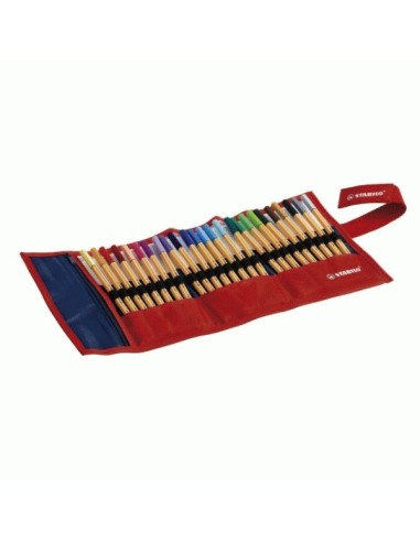  ESTUCHE 25 COLORES ROLLERSET STABILO POINT 88 PUNTA FIBRA 