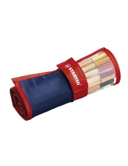  ESTUCHE 25 COLORES ROLLERSET STABILO POINT 88 PUNTA FIBRA 
