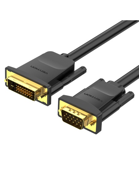 Cable Conversor EABBG/ DVI Macho - VGA Macho/ 1.5m/ Negro