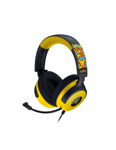 Kraken V4 X Pokemon Auriculares Alámbrico Diadema Juego USB Type-C / USB Type-A Negro, Amarillo