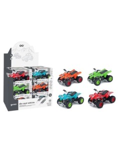 EXP 24 QUAD GIROS PULL BACK MODELOS SURTIDOS ESCALA 1 43