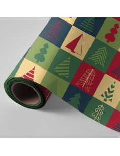 BOBINA PAPEL REGALO FANTASIA NAVIDAD 62CMX4KG