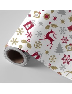 BOBINA PAPEL REGALO FANTASIA NAVIDAD 62CMX4KG