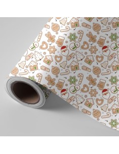 BOBINA PAPEL REGALO FANTASIA NAVIDAD 62CMX4KG