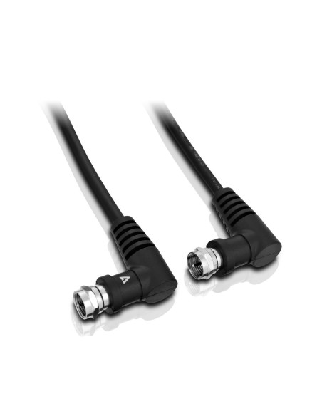 Cable negro coaxial con conector coaxial macho a coaxial macho 3m 10ft