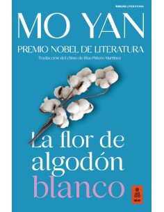 La flor de algodon blanco