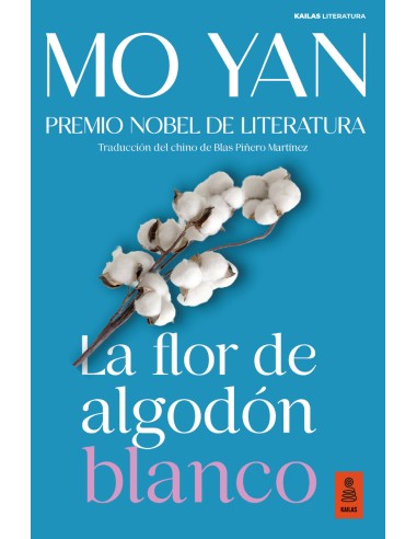 La flor de algodon blanco