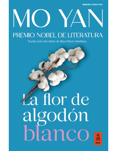 La flor de algodon blanco